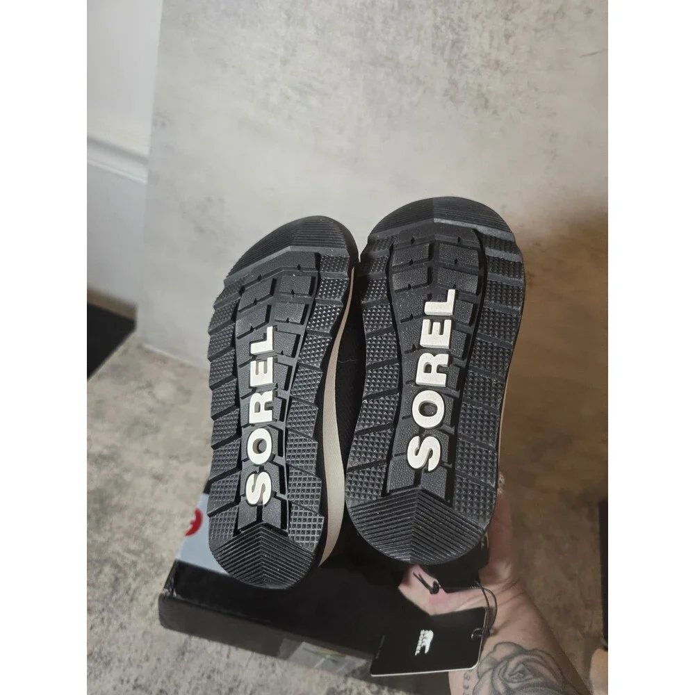 New Sorel Toddler Whitney II Strap Size 9 Waterproof Winter Boot Black & White